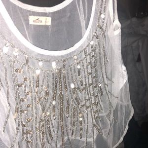 Cute holllister mesh top